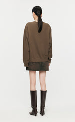 Sweatshirt / JNBY Loose Fitting Micro Elastic sweatshirt