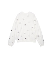 Sweater/JNBY Embroidered loose fitting pullover hoodies