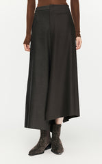 Skirt/JNBY A-line Loose Fitting Calf-length Skirt