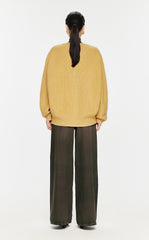 Sweater / JNBY Wool-blend Collarless Cardigan