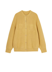 Sweater / JNBY Wool-blend Collarless Cardigan