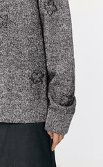 Sweater / JNBY Butterfly-embellished Mid-length Cardigan