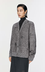 Sweater / JNBY Butterfly-embellished Mid-length Cardigan