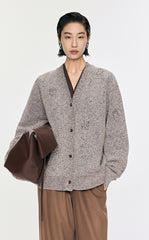 Sweater / JNBY Butterfly-embellished Mid-length Cardigan