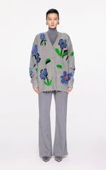 Sweater / JNBY Floral Pattern V-neck Cardigan