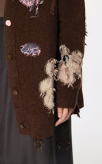 Sweater / JNBY Floral Pattern V-neck Cardigan