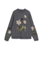 Sweater / JNBY Floral-pattern Oversize Jumper