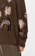 Sweater / JNBY Floral-pattern Oversize Jumper