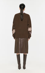 Sweater / JNBY Floral-pattern Oversize Jumper