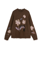 Sweater / JNBY Floral-pattern Oversize Jumper