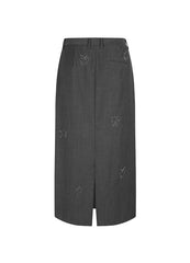 Skirt / JNBY Butterfly Pattern Straight Long Skirt