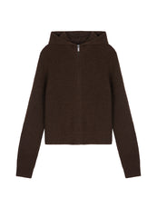 Sweater / JNBY Yak Velvet Hooded Cardigan