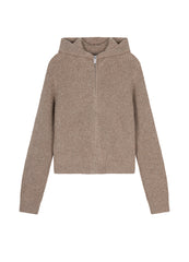 Sweater / JNBY Yak Velvet Hooded Cardigan