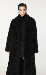 Coat / JNBY H-Line Faux Fur Long Coat