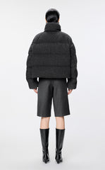 Coat / JNBY Cashmere-Blend Oversized Short Down Puffer