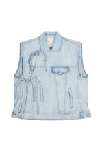 Vest / JNBY Chinese Knot Oversized Denim Vest