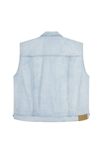Vest / JNBY Chinese Knot Oversized Denim Vest