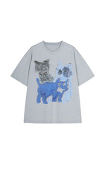 T-shirt / JNBY Oversized Graphic Cotton T-Shirt