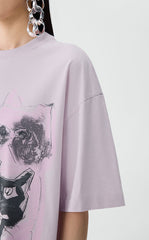 T-shirt / JNBY Oversized Graphic Cotton T-Shirt