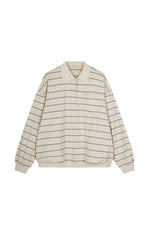 T-shirt / JNBY Striped Cotton Long-Sleeve Polo