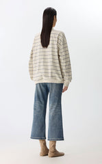 T-shirt / JNBY Striped Cotton Long-Sleeve Polo