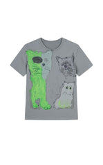T-shirt / JNBY Playful Cat Graphic Cotton T-Shirt