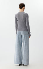 Sweater / JNBY Slim-Fit Short Wool Knit Cardigan