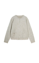 Sweater / JNBY Textured Crease Knit Cardigan