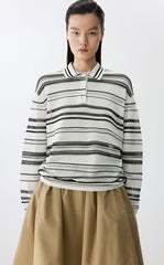 Sweater / JNBY Retro Stripe Knit Pullover
