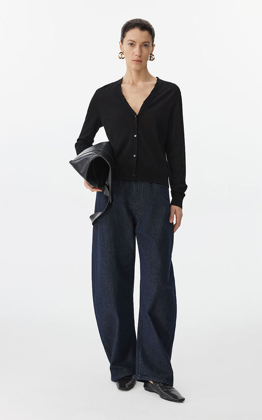 Sweater / JNBY Eco Slim Crop Cardigan