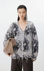 Sweater / JNBY Floral Dream Knit Cardigan