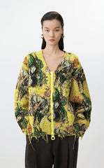 Sweater / JNBY Floral Dream Knit Cardigan