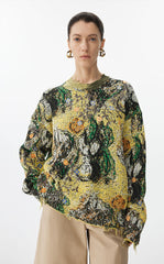 Sweater / JNBY Oversized Floral Knit Sweater