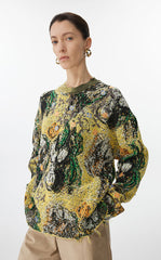 Sweater / JNBY Oversized Floral Knit Sweater