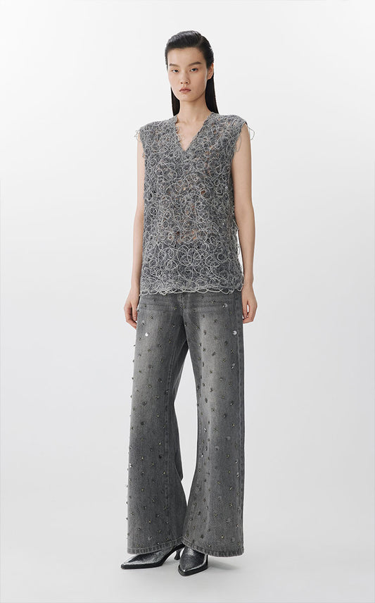 Sweater / JNBY Soft Textured Knit Vest