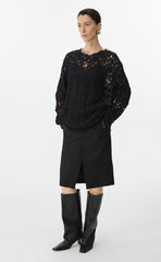 Sweater / JNBY Oversized Textured Knit Sweater