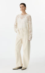 Sweater / JNBY Oversized Textured Knit Sweater