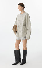 Sweater / JNBY Oversized Pleated Knit Sweater