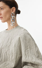 Sweater / JNBY Oversized Pleated Knit Sweater