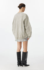 Sweater / JNBY Oversized Pleated Knit Sweater