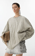Sweater / JNBY Oversized Pleated Knit Sweater