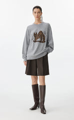 Sweater / JNBY Ceramic Cat Oversized Knit Sweater