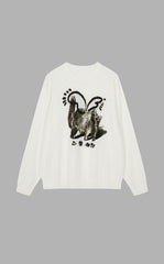 Sweater / JNBY Ceramic Cat Oversized Knit Sweater