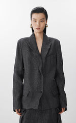 Blazer / JNBY Eco-Friendly Single-Button Linen Blazer