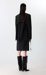 Blazer / JNBY Luxe Lace-Trimmed Wool Blazer