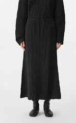 Skirt / JNBY Textured Long Pleated Hybrid Skirt