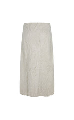 Skirt / JNBY Textured Long Pleated Hybrid Skirt