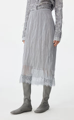 Skirt / JNBY Metallic Hybrid Midi Skirt