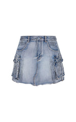 Skirt / JNBY A-Line Denim Mini Skirt