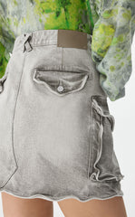 Skirt / JNBY A-Line Denim Mini Skirt